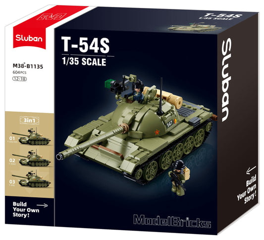 B1135 MB MEDIUM TANK 3IN1 SCALE 1:35 604 PCS