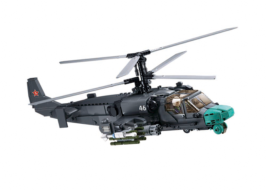 B1138 MB KA-52S HELICOPTER GUNSHIP SCALE 1:35 913 PCS AGES 12+ C8