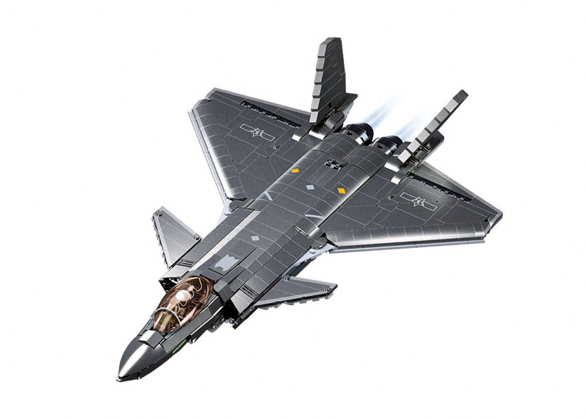 B1187 MB J20 STEALTH AIRCRAFT METAL COATING SCALE 1:44 1007 PCS AGES 12+ C6