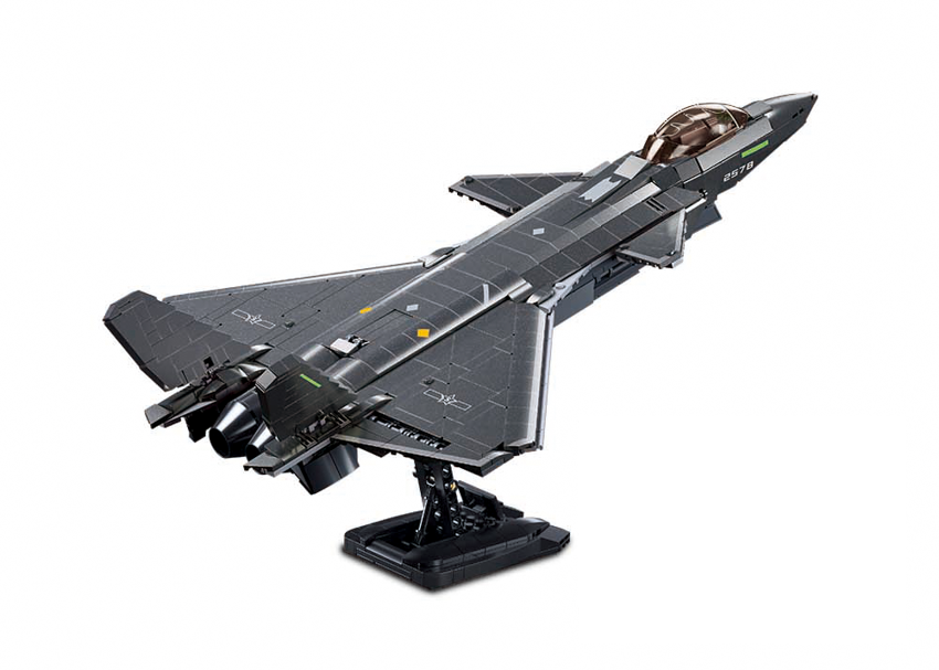 B1187 MB J20 STEALTH AIRCRAFT METAL COATING SCALE 1:44 1007 PCS AGES 12+ C6