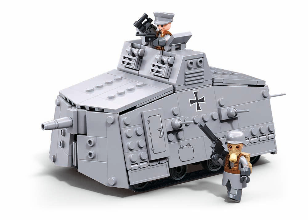 B1295 MB Sluban 506pc Army WW1 A7V Tank Offensive