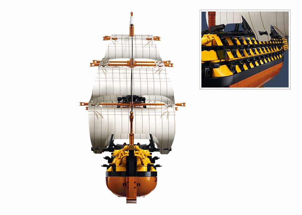 B1552 HMS VICTORY SAILING BATTLESHIP SCALE 1:200 1056 PCS