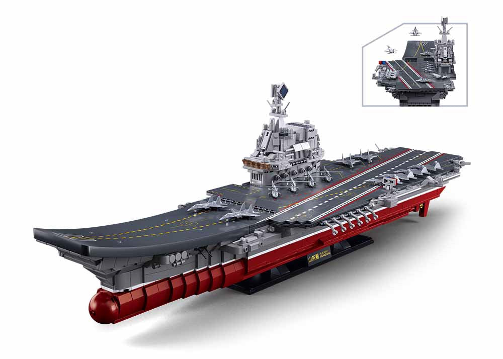 B1189 AIRCRAFT CARRIER SHANDONG 1/450 SCALE 1413PCS C4