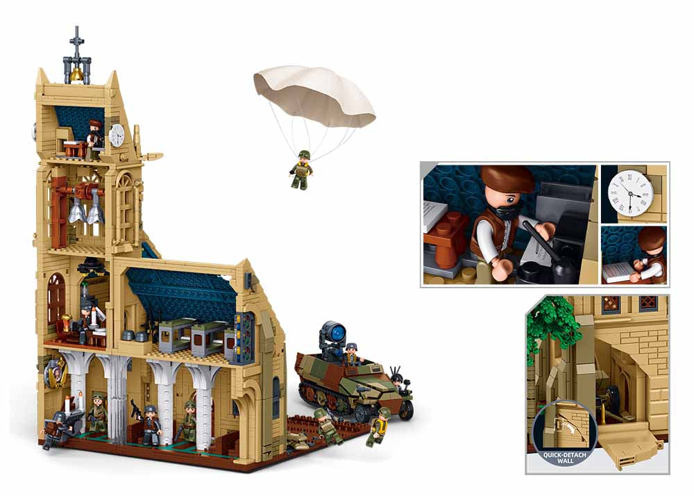B1532 MB BATTLE OF SAINTE MERE EGLISE 2287PCS