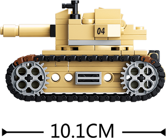 B0587B ARMY TANK 158 PCS C72