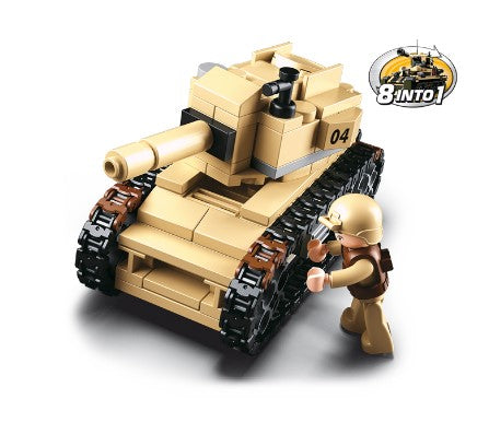 B0587B Army Tank, a remarkable example of military engineering and historical importance. A beautifully detailed model of an army tank.