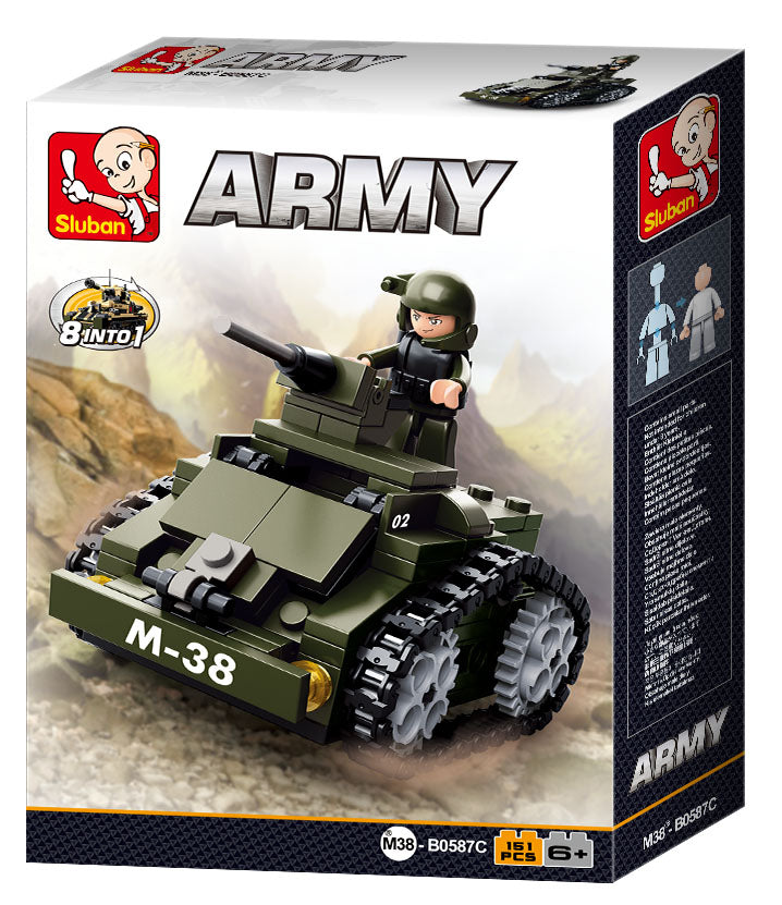 B0587C ARMY ARMOURED CAR 151 PCS C72