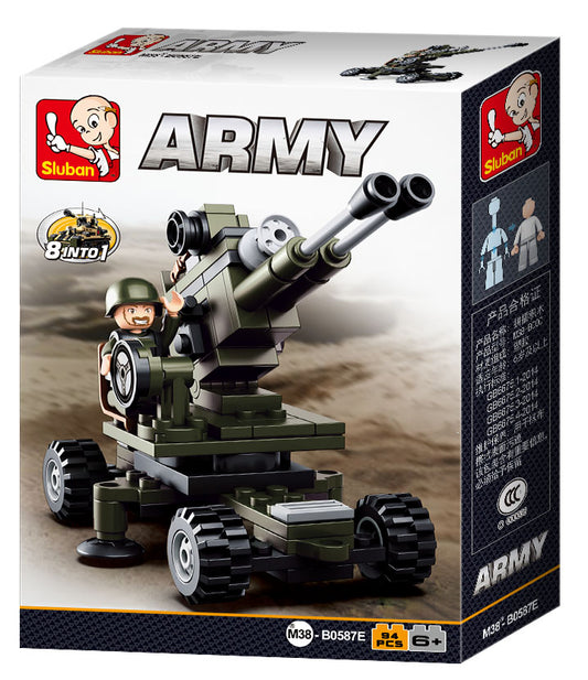 B0587E ARMY ARTILLERY 95 PCS C72