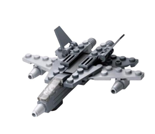 Small plane model building set with propeller and stand, Sluban B0596A aviation building toy