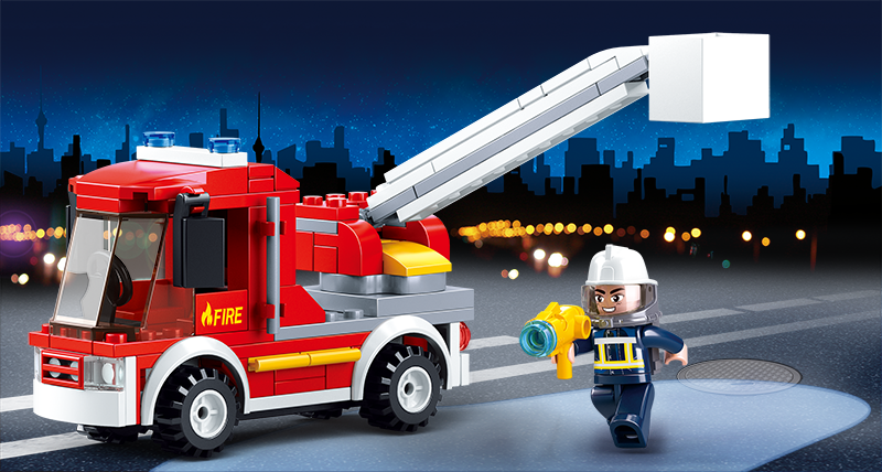 B0632 FIRE TRUCK 136 PCS C72