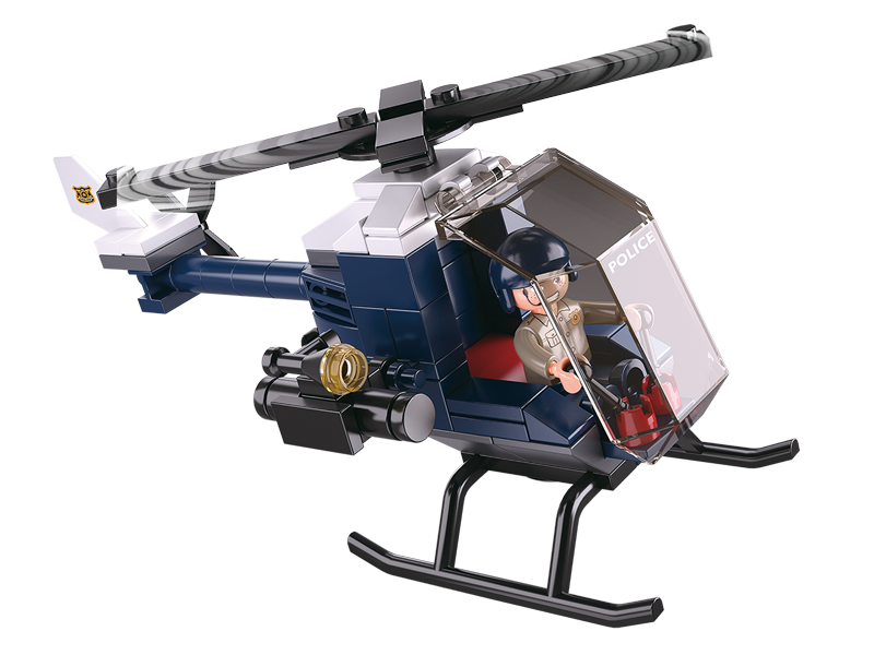B0638B POLICE HELICOPTER 87 PCS C90