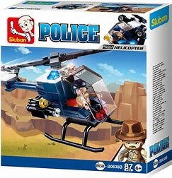 B0638B POLICE HELICOPTER 87 PCS C90