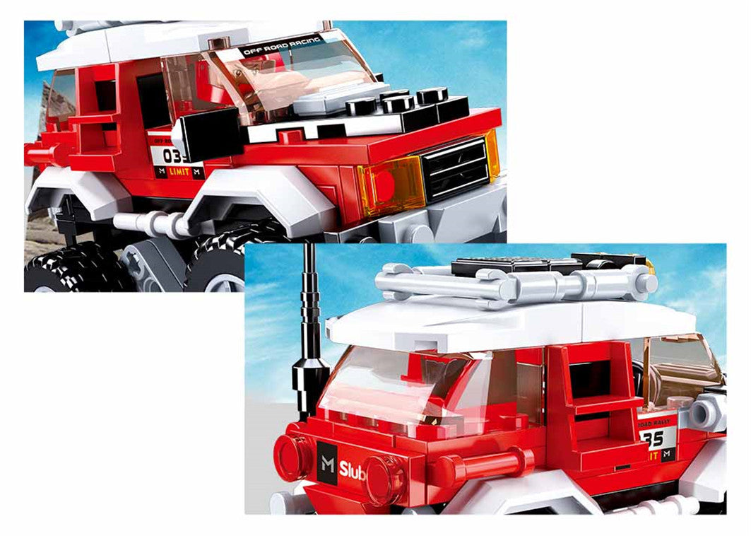B0663B CAR CLUB OFFROAD RED 145 PCS C60