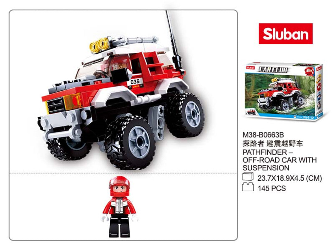 B0663B CAR CLUB OFFROAD RED 145 PCS C60