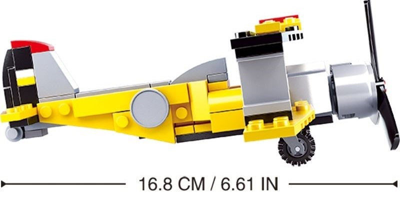 B0667B AVIATION BIPLANE 120 PCS C72