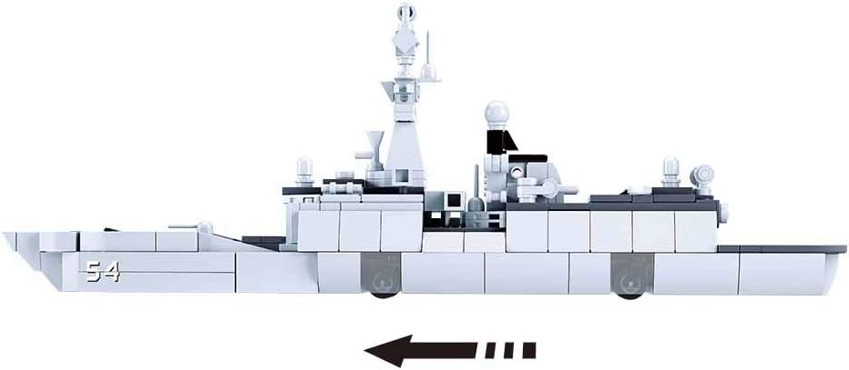 B0702 MODEL BRICKS FRIGATE 054A SCALE 1:450 417 PCS AGES 8+ C12