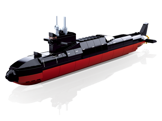 B0703 MODEL BRICKS SUBMARINE SCALE 1:450 227 PCS AGES 8+ C16
