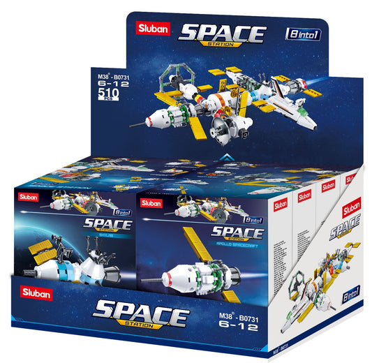 Space station module collection (8 designs), Sluban B0731 space exploration toy set