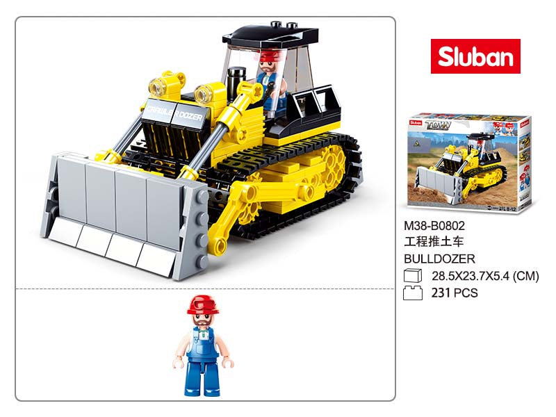 B0802 TOWN BULLDOZER 231 PCS C32