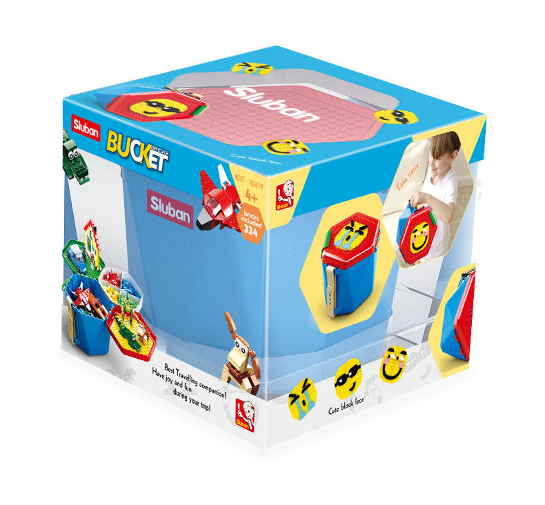 Sluban Bucket bricks full of building bricks and blocks from the sluban australia range.