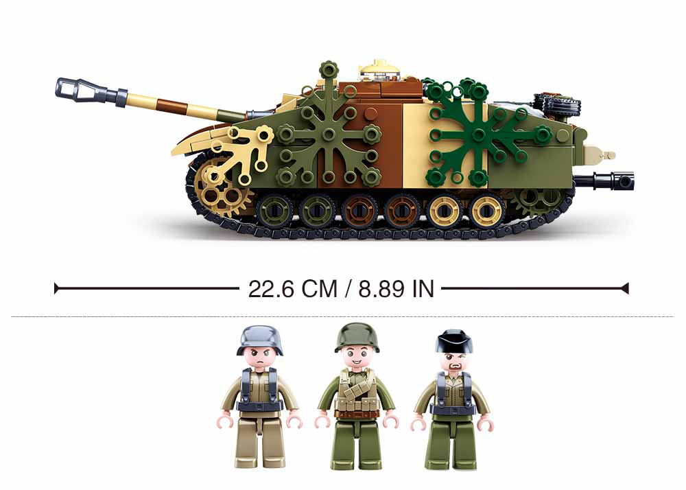 B0858 WW2 STUG III ARMOURED FIGHTING VEHICLE 524 PCS C16