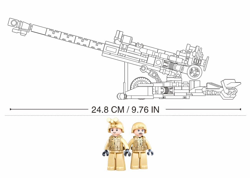 B0890 MB M777 HOWITZER 258 PCS C32