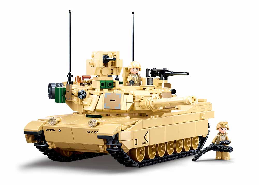 B0892 MODEL BRICKS MB M1A2 V2 ABRAMS MAIN BATTLE TANK 781 PCS AGES 10+ C12