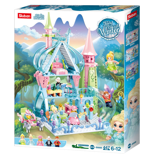 B0898 FAIRY TALES OF WINTER FAIRY TALE CASTLE 447 PCS C12