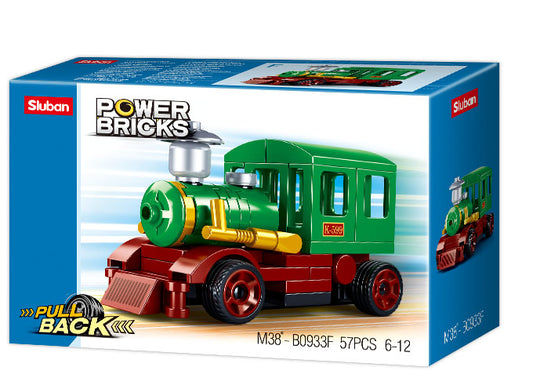 M38-B0933F pull back train for kids building bricks from sluban australia