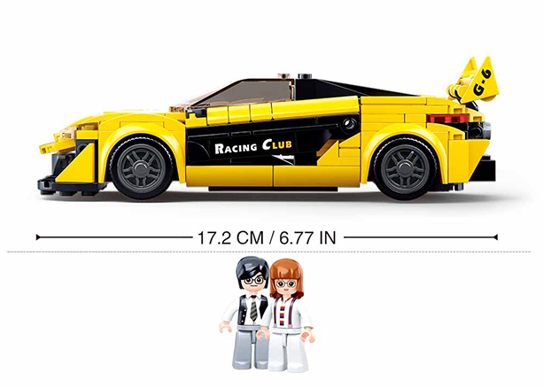 B0956 MB RACING CAR 283 PCS C16