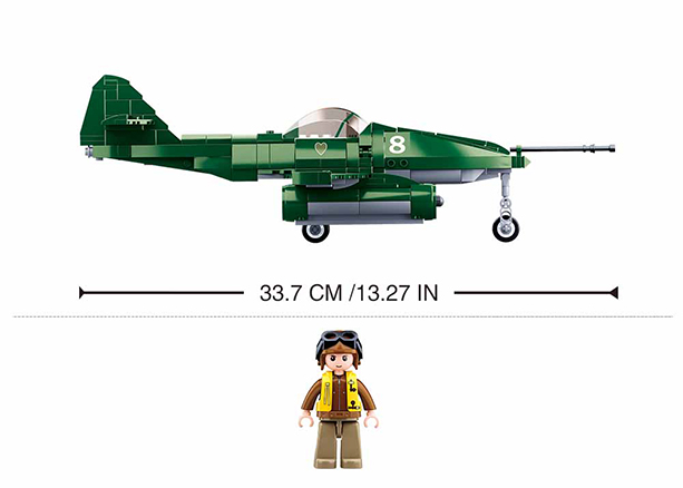 B0977 ARMY BATTLE OF BUDAPEST - ME-262 FIGHTER 338 PCS C16