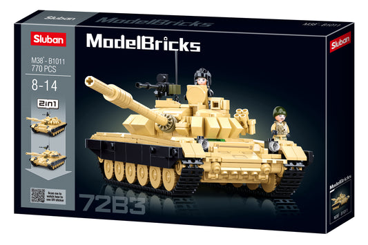 B1011 MB TANK T-7283 (2 IN 1) 770 PCS AGES 8+ C12