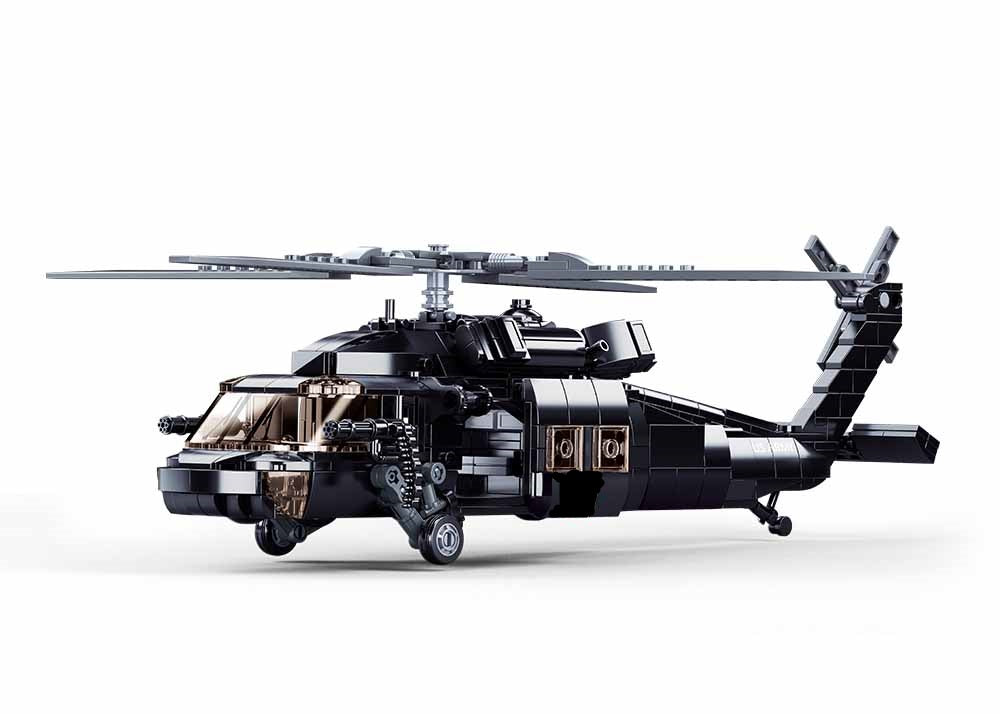 B1012 MB HELICOPTER BLACK HAWK 692 PCS AGES 8+ C12