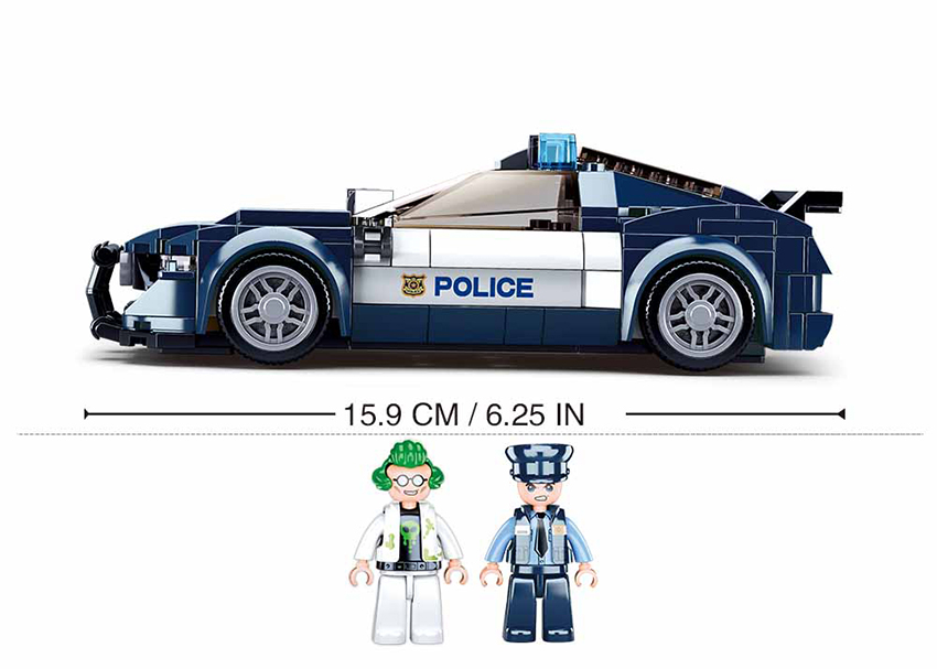 B1063 TOWN POLICE CAR 284 PCS C16