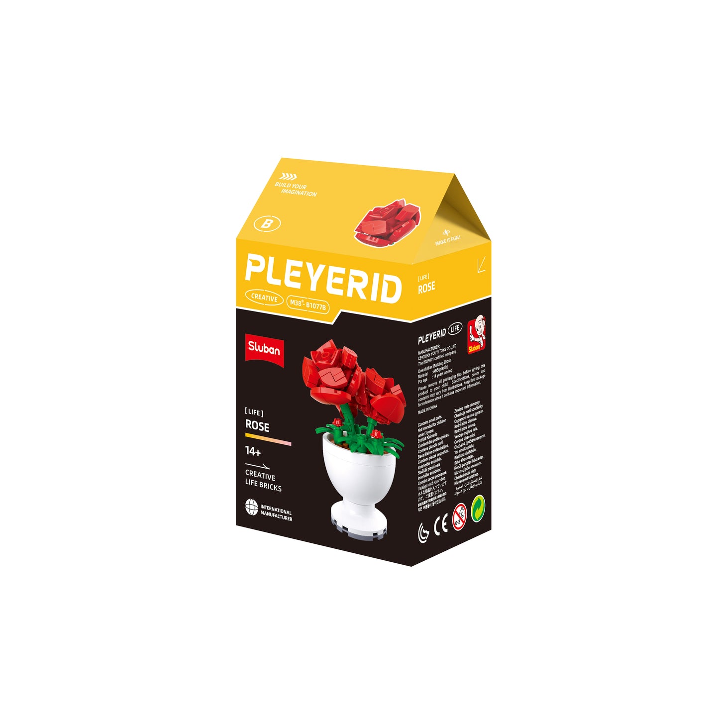 B1077 POTTED PLANTS LIFE FLOWERS