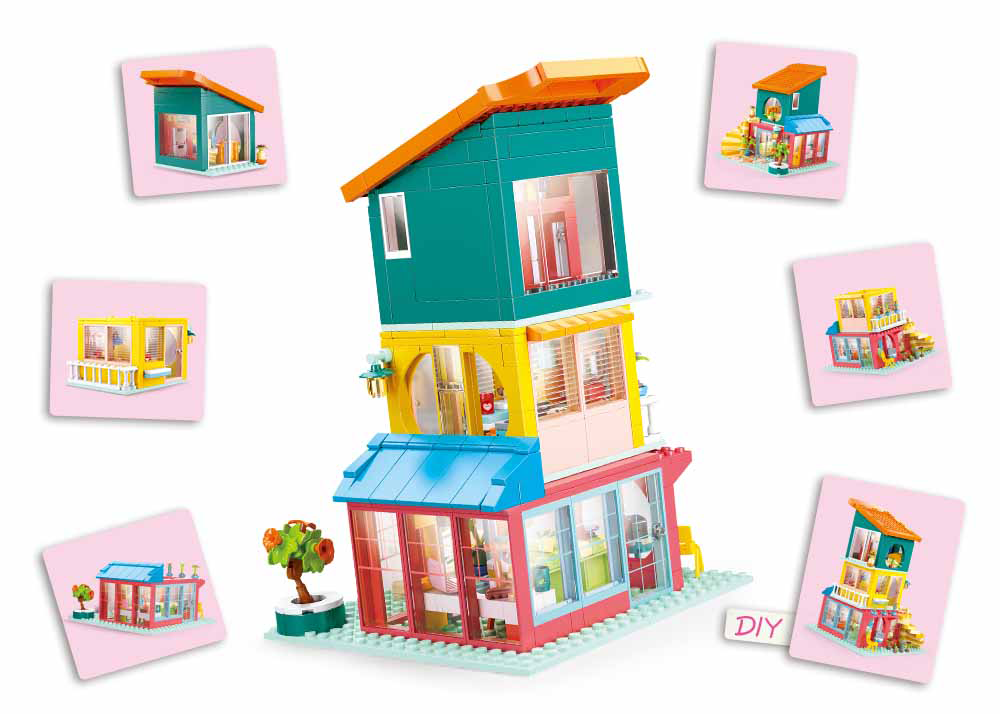 B1090 GIRLS DREAM - JENGA HOUSE 571 PCS C12