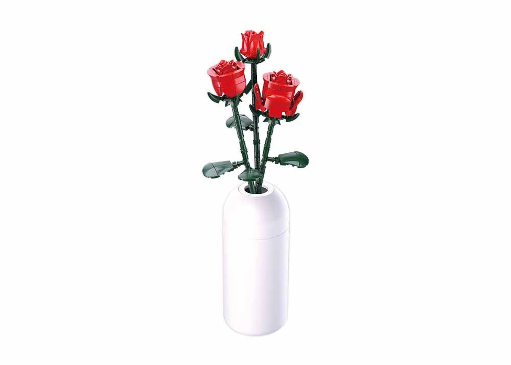 B1101-04 RED ROSE 258 PCS
