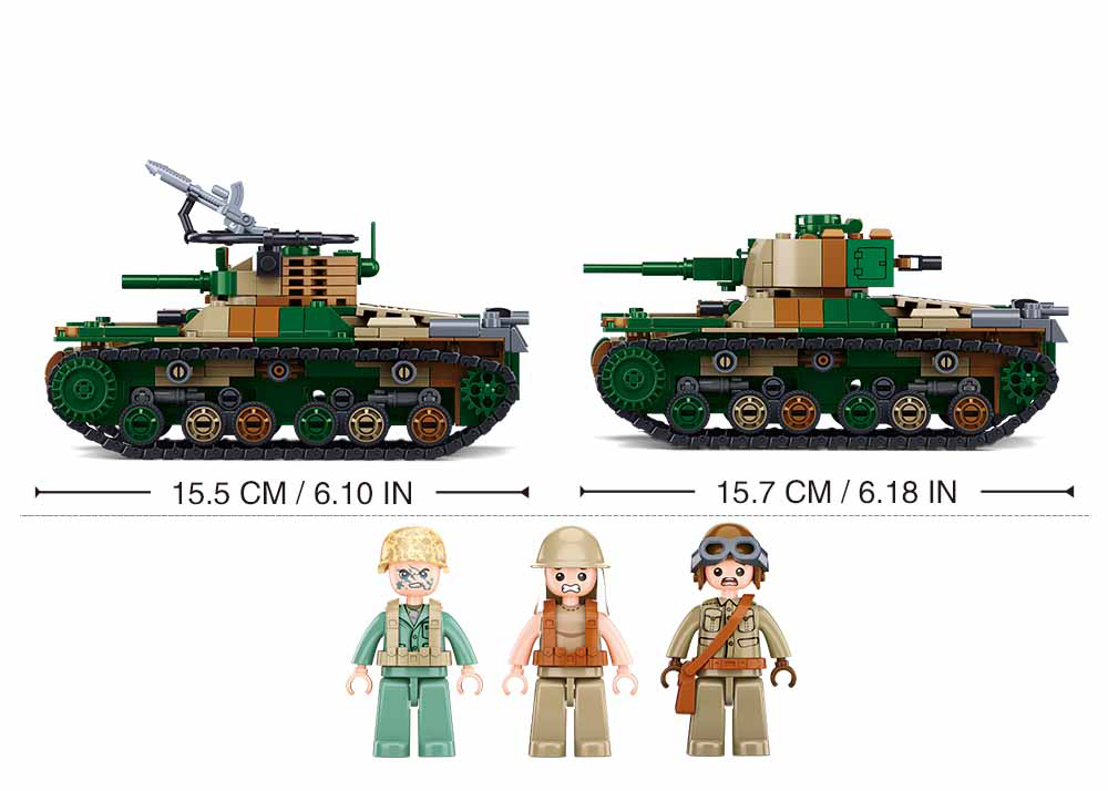 B1107 WW2 MEDIUM TANK 563 PCS C16