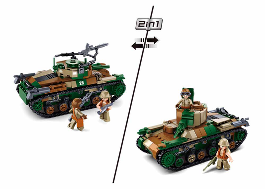 B1107 WW2 MEDIUM TANK 563 PCS C16