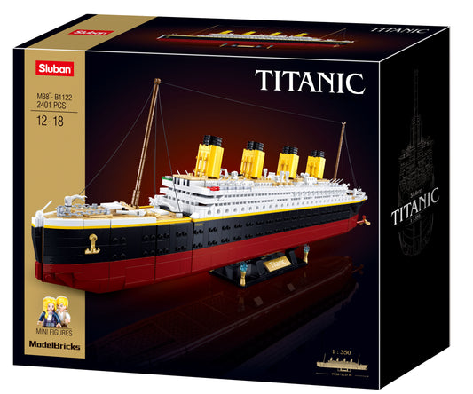 B1122 MB TITANIC BIG SCALE 1:350 - 2401 PCS AGES 12+ C3