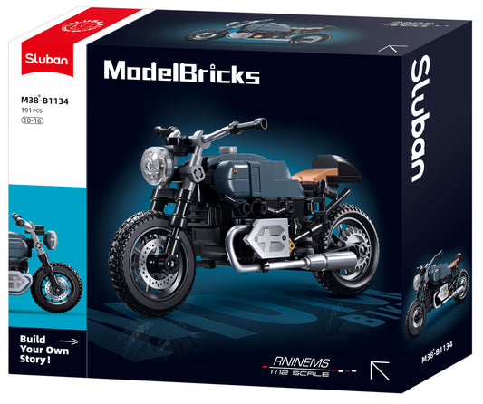 B1134 MB MOTOR BIKE RNINEMS from sluban australia building bricks and blocks.