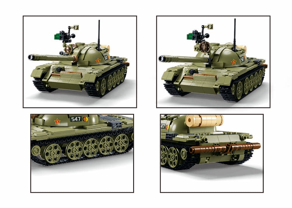 B1135 MB MEDIUM TANK 3IN1 SCALE 1:35 604 PCS