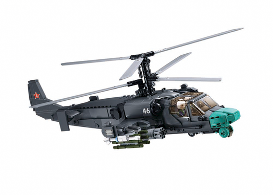 B1138 MB KA-52S HELICOPTER GUNSHIP SCALE 1:35 913 PCS AGES 12+ C8