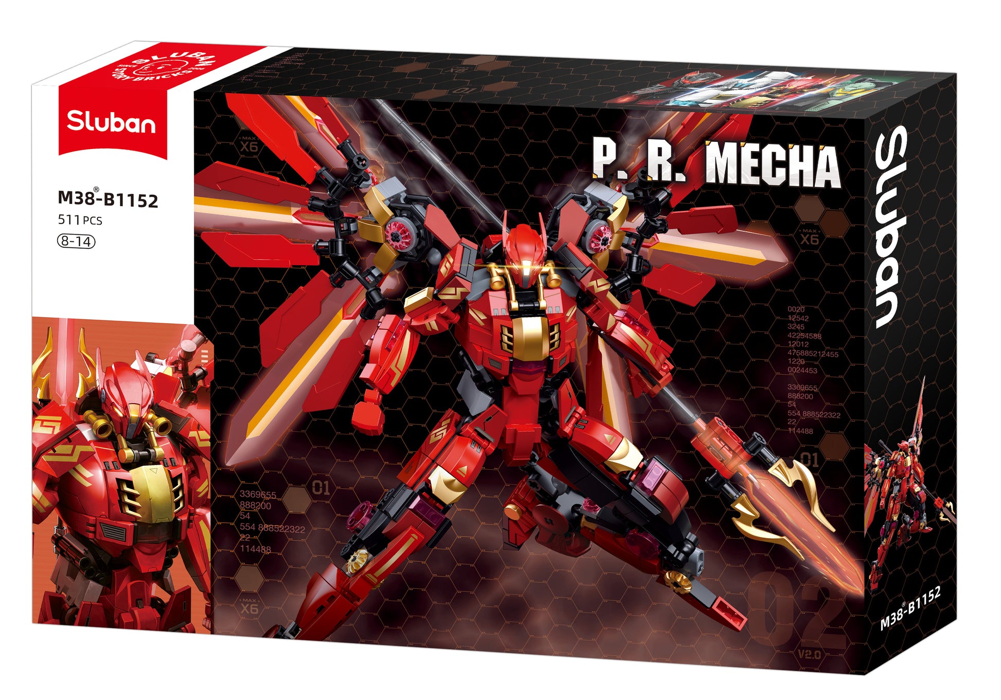 B1152 P.R. MECHA FLYING building bricks from sluban australia.