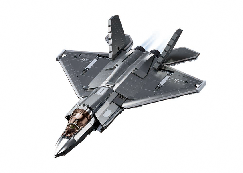 B1186 MB J35 STEALTH AIRCRAFT METAL COATING SCALE 1:44 838 PCS AGES 12+ C6