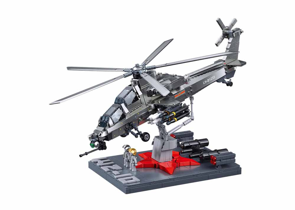 B1233 MB WZ-10S HELICOPTER SCALE 1:44 941 PCS