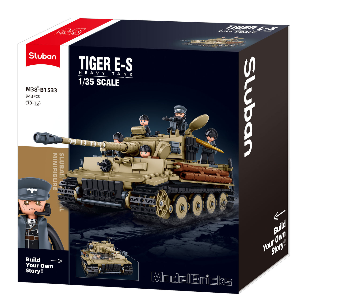 B1533 MB TIGER TANK SCALE 1:35 941 PCS