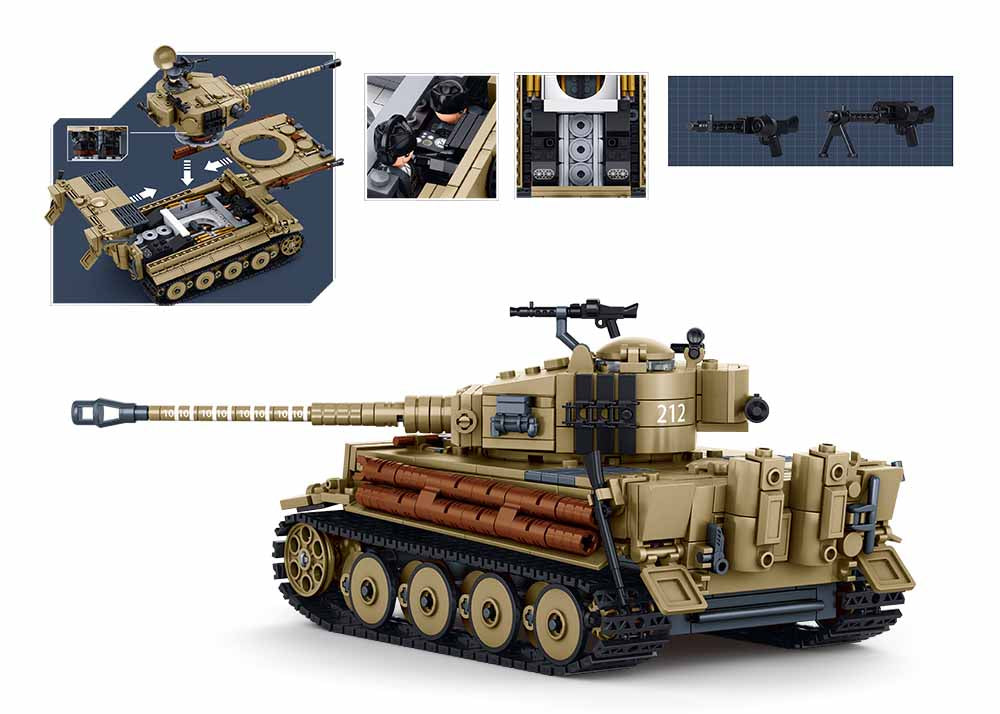 B1533 MB TIGER TANK SCALE 1:35 941 PCS