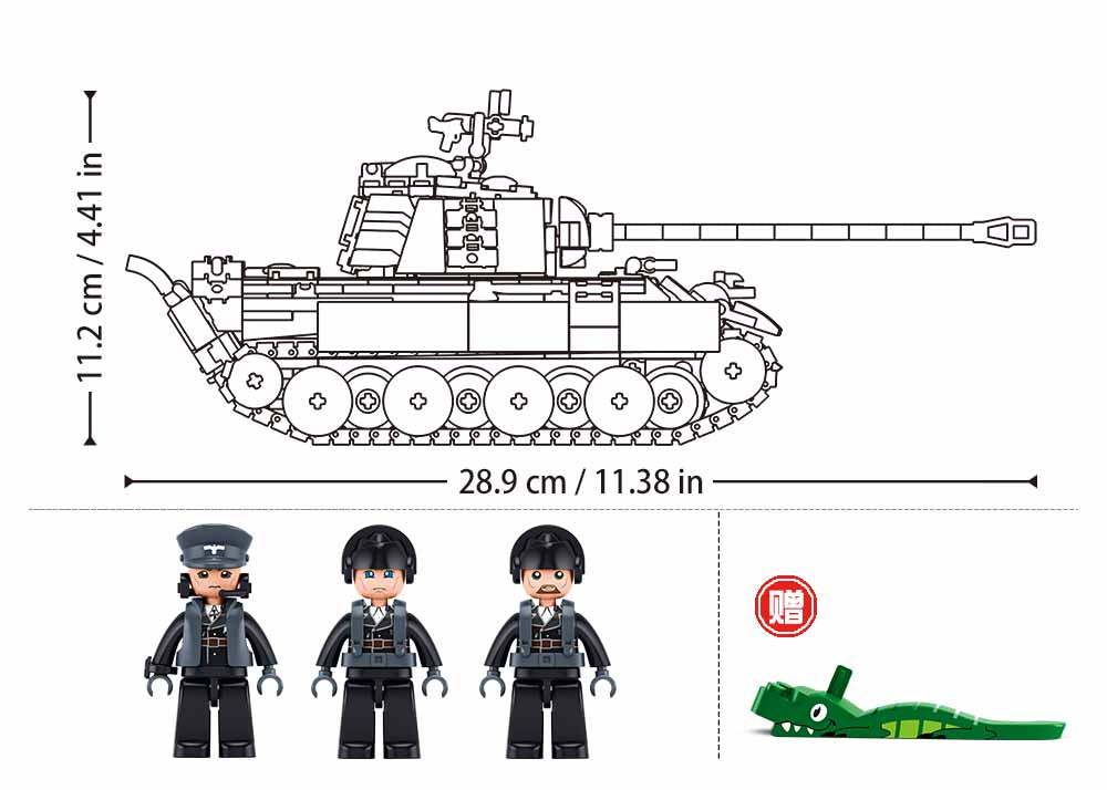 B1535 MB PANTHER G TANK SCALE 1:35 873 PCS