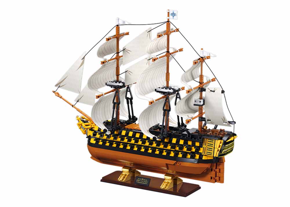 B1552 HMS VICTORY SAILING BATTLESHIP SCALE 1:200 1056 PCS